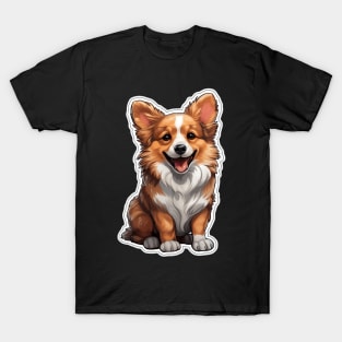 Adorable Corgi - A Delightfully Cute Canine Companion T-Shirt